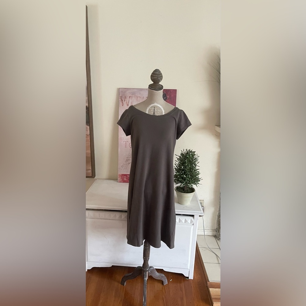 Eileen Fisher Brown T-Shirt Dress